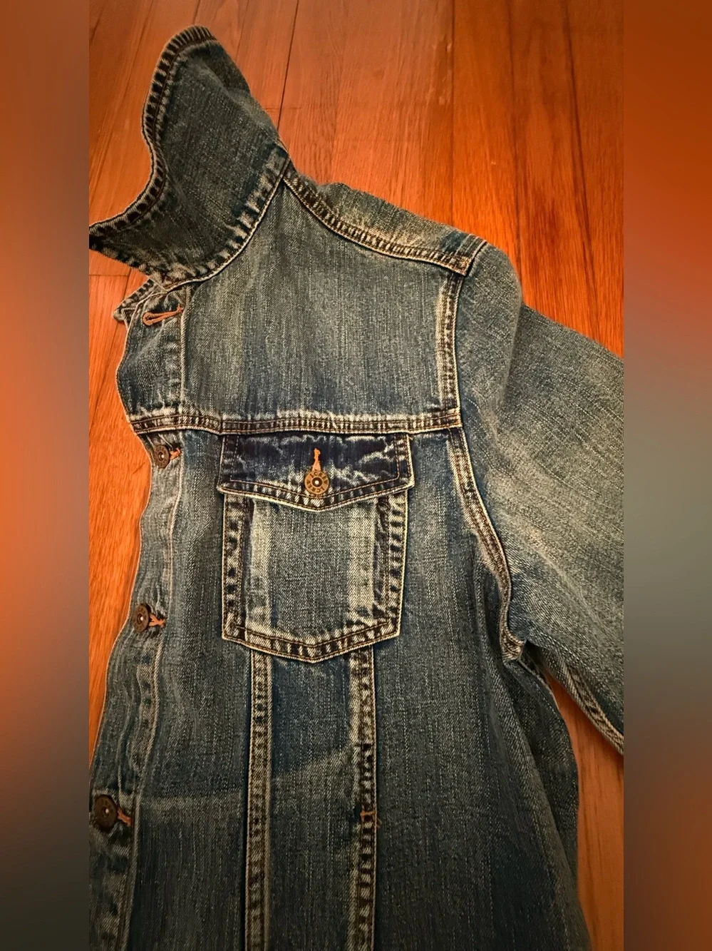 J. Crew Medium Blue Trucker Jacket, Men’s XXL